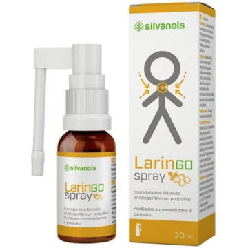 LARINGOSPRAY aerosols 20 ml SILVANOLS