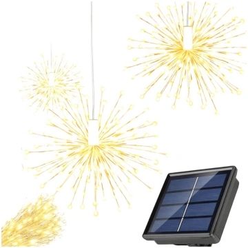 Saules bateriju LED dārza lampiņas ar 8 režīmiem u