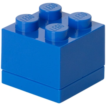 LEGO Brick Storage MINI 4 Blue » Spēļu veikals