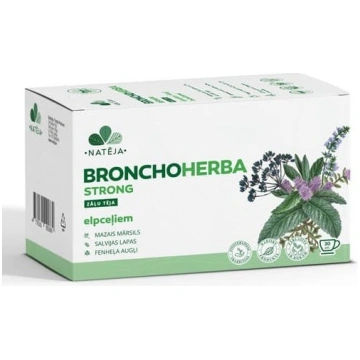 Zāļu tēja Bronchoherba strong, NATĒJA, 20 gab. 643