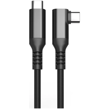 Fuj:tech USB-C 90° to USB-C cable, 3 m, black (913