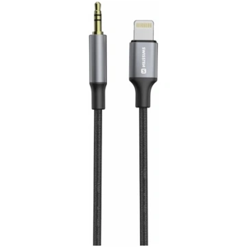 Swissten Audio Adapter Textile Lightning - 3.5mm J