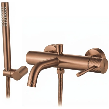 Vannas jaucējkrāns Rea Lungo Diamond Brush Copper