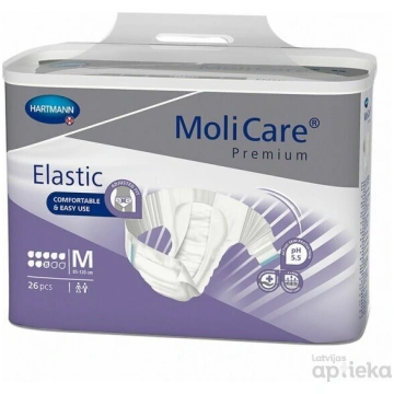Autiņbikses MoliCare Premium Elastic 8M, 26 gab