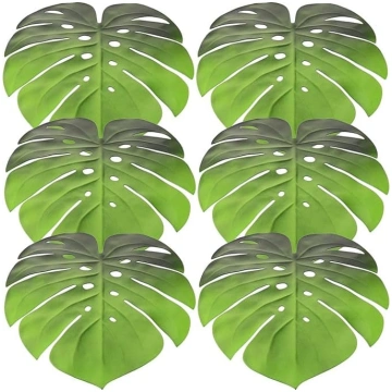 SOLUSTRE Künstliche Monstera Blatt Tischsets aus E