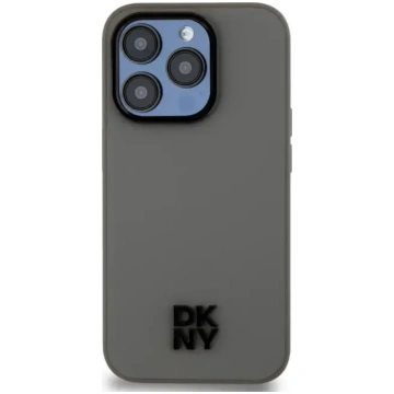 DKNY mākslīgās ādas Stack Logo MagSafe vāks iPhone