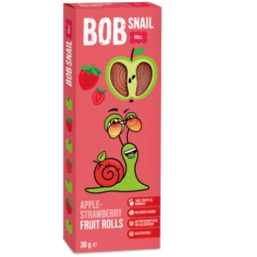 Bob Snail, ābolu un zemeņu rullīši bērniem, 30g