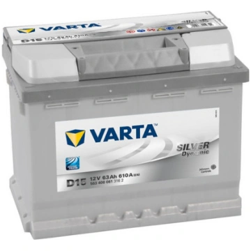 63Ah VARTA 610A,12V Akumulators Silver Dynamic (-+