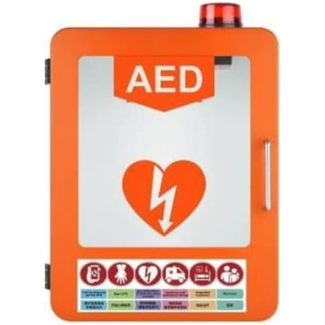 AED defibrilatora uzglabāšanas skapis, sienas plas