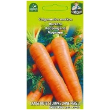 Standart vegetable Sēklas burkāni Lange Rote Stump