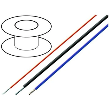 Wire; HELUFLON® FEP-6Y; 1x0.25mm2; stranded; Cu; F