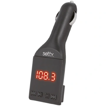 Bluetooth FM raidītājs Setty TFM-00 USB-A, melns