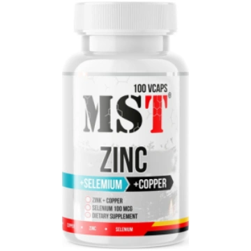 Zinc + Selenium + Copper MST Nutrition 100 vcaps