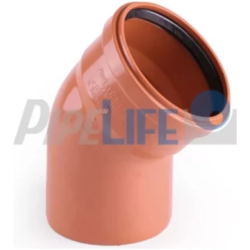 PVC āra kanalizācijas līkums Dn 110/30° PIPELIFE