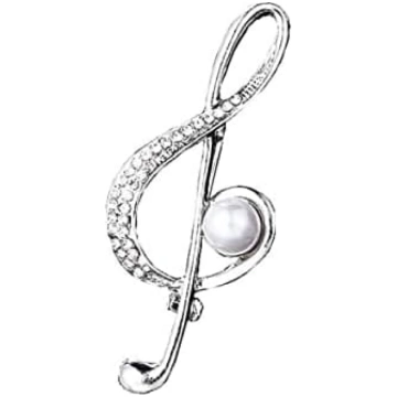 Treble Clef Treble Clef Brooch Mūzikas notis Atlok