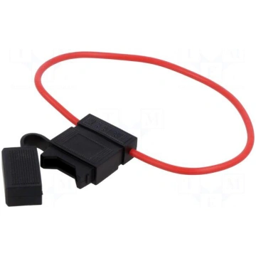 Fuse holder | 19mm | 15A | Leads: cables | 58V | W