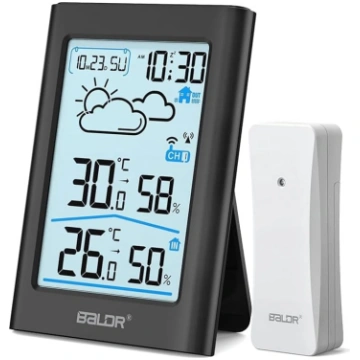 Baldr Bezvadu meteoroloģiskā stacija ar āra sensor