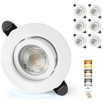 LED iebūvēts starmešu apgaismojums 230 V Dimmable 