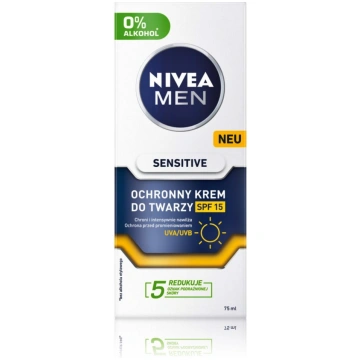 Nivea Men Sensitive SPF15 aizsargājošs sejas krēms