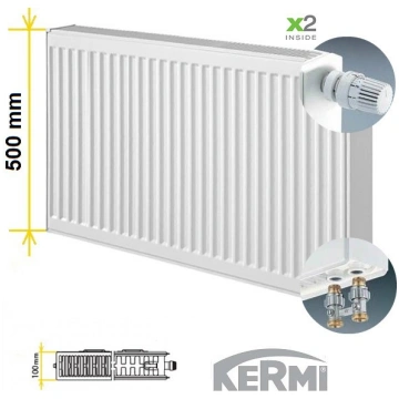 Tērauda apkures radiators KERMI KV22-500*1600, apa