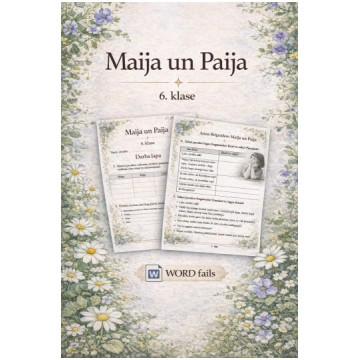 Maija un Paija (Darba lapu komplekts) - Mācību mat