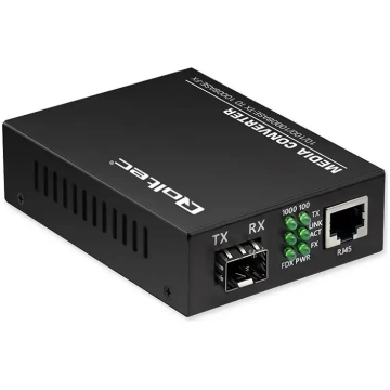 Qoltec Bidirectional Ethernet Switch Media Convert