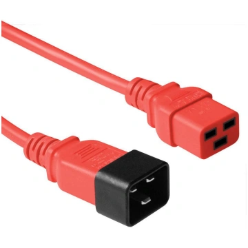 Microconnect PE2019R3 Stromkabel Rot 3 m C20-Koppl