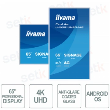 LH6581UHSG-1AG - IIYAMA - 65 inch VA AG Monitor - 