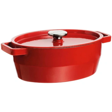 Katls 5.8L PYREX ovāls čuguna 33cm/sarkans 33SC5AC