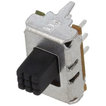 Switch: slide; Pos: 2; DPDT; 0.2A/30VDC; ON-ON; TH
