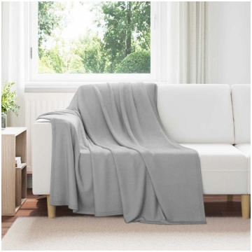 Pleds pelēka 200 x 150 cm flīss