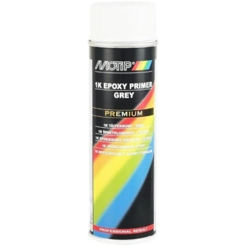 Gruntskrāsa MOTIP PREMIUM, 500 ml aerosols, pelēka
