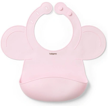 Silikona priekšautiņš BabyOno 1639/02 pink