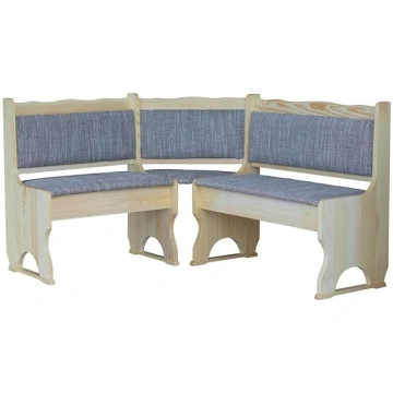 k koma Elegant Solid Pine Corner Bench - Painted a