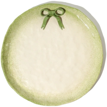BowKnot Dinner Plate Set - Olive Green