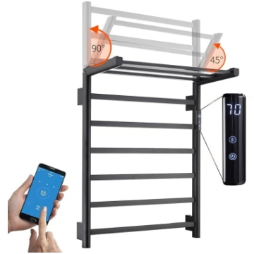 LNXGJJ Dvieļu radiators elektriskais melns WiFi di