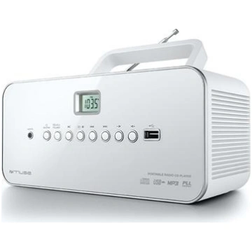 Muse M-28RDW White, Portable radio CD/MP3 Player w