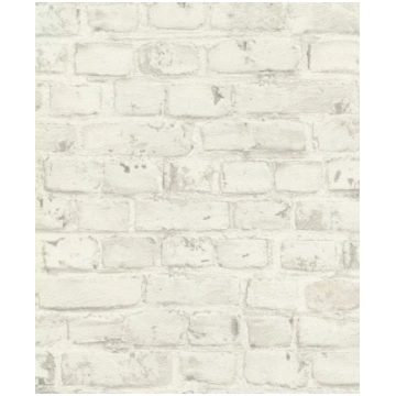 Tapetes Rasch stone look 504750, vinila, balta krā