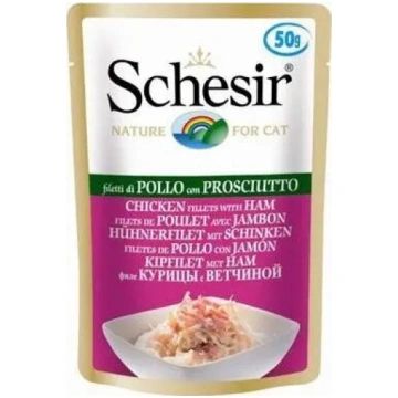 Mitrā barība kaķiem Schesir Single Dish filejas ar