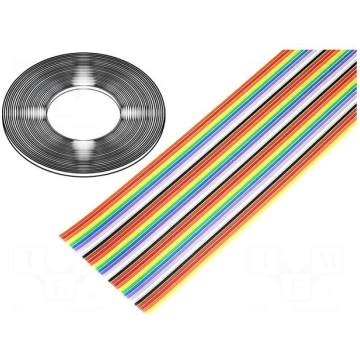 Wire: ribbon | 1.27mm | stranded | Cu | 34x28AWG |