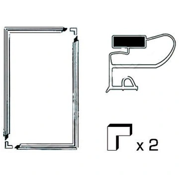 Durvju blīvgumija ledusskapim 1300x700mm universāl