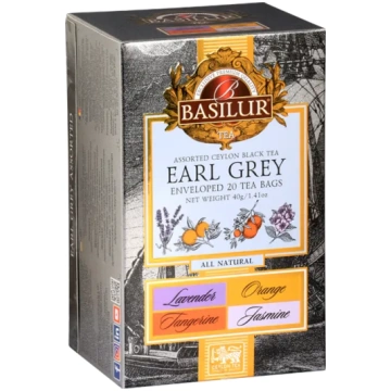 Melnā tēja BASILUR EARL GREY Assorted 20 EN