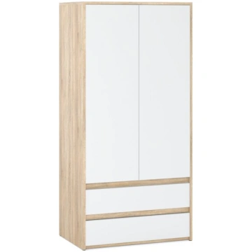 Plašs garderobes skapis Sonoma White Mat Stiv-Mebl