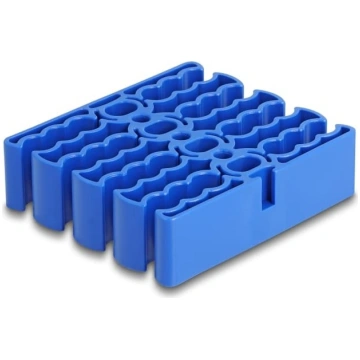 Delock Cable Organizer with 24 cable entries blue 