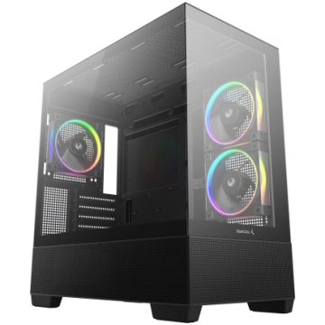Deepcool Case CG380 3F Black Micro ATX Power suppl