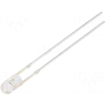 LED | yellow | 3mm | 2180÷3000mcd | 30° | Front: c