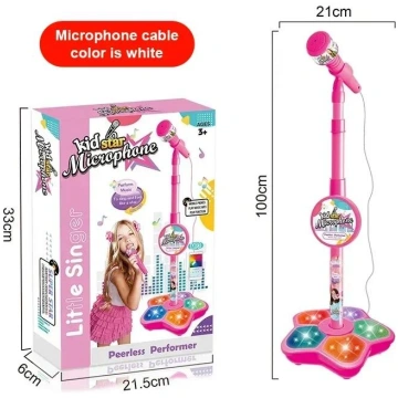 Kids Karaoke Microphone Stand Portable Electronic 
