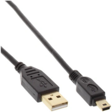 Kabel USB InLine USB A/Mini USB 5pin 1m Black (318