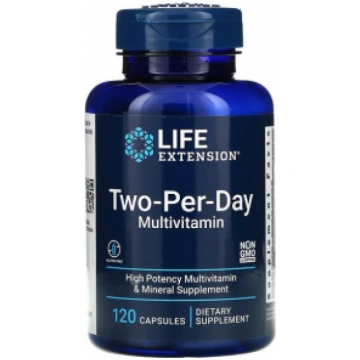 Two-Per-Day Multivitamin Life Extension 120 caps
