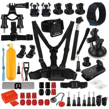 Puluz 53-in-1 accessories set for action cameras |